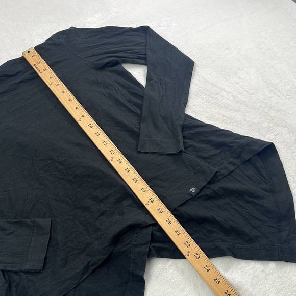 Pact Organic XS Black Lightweight Open Cardigan Sweater - Picture 6 of 7